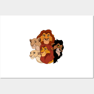 Lion King Family Portrait Posters and Art